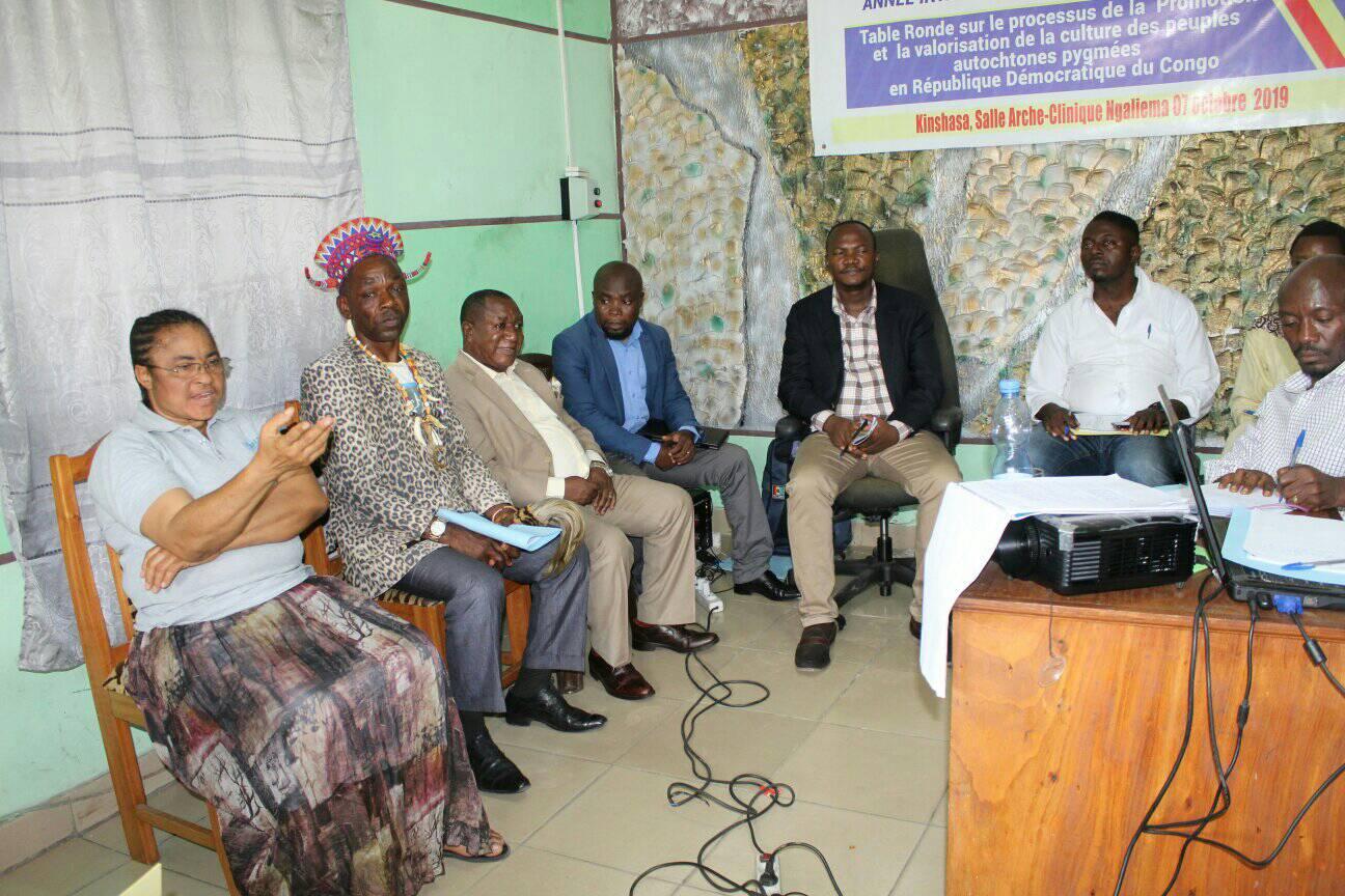 Table ronde sur la promotion et la valorisation de la culture des peuples autochtones pygmées — Kinshasa, 7 octobre 2019