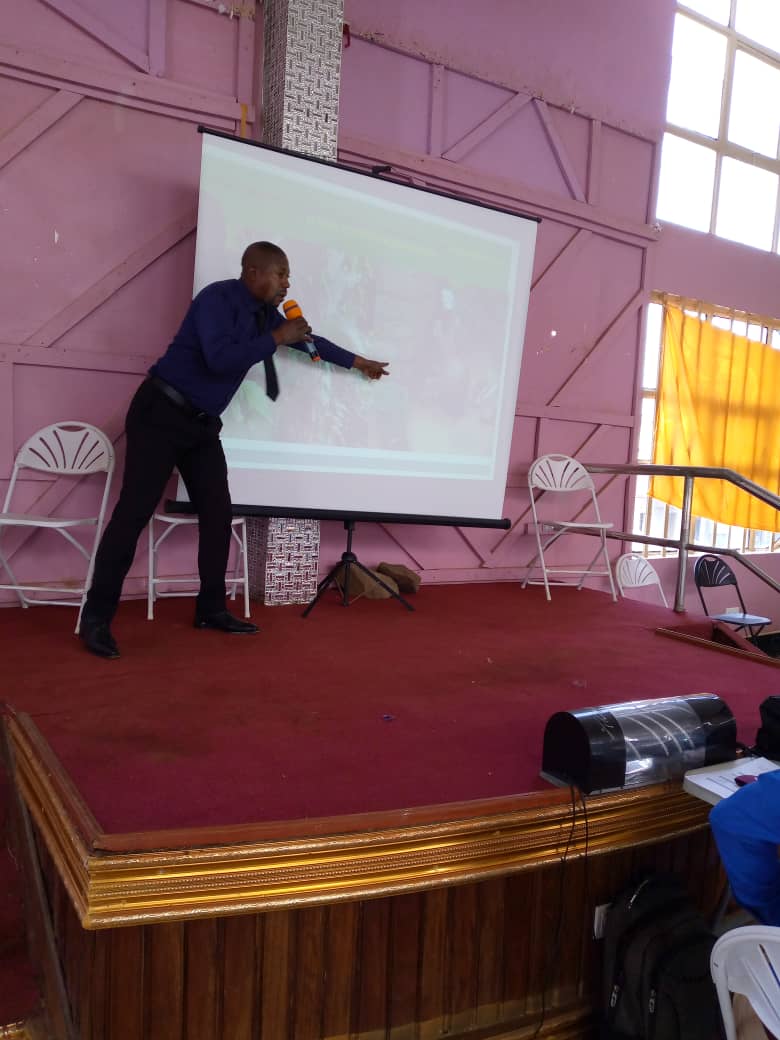 Présentation publique avec projection lors d'un atelier
